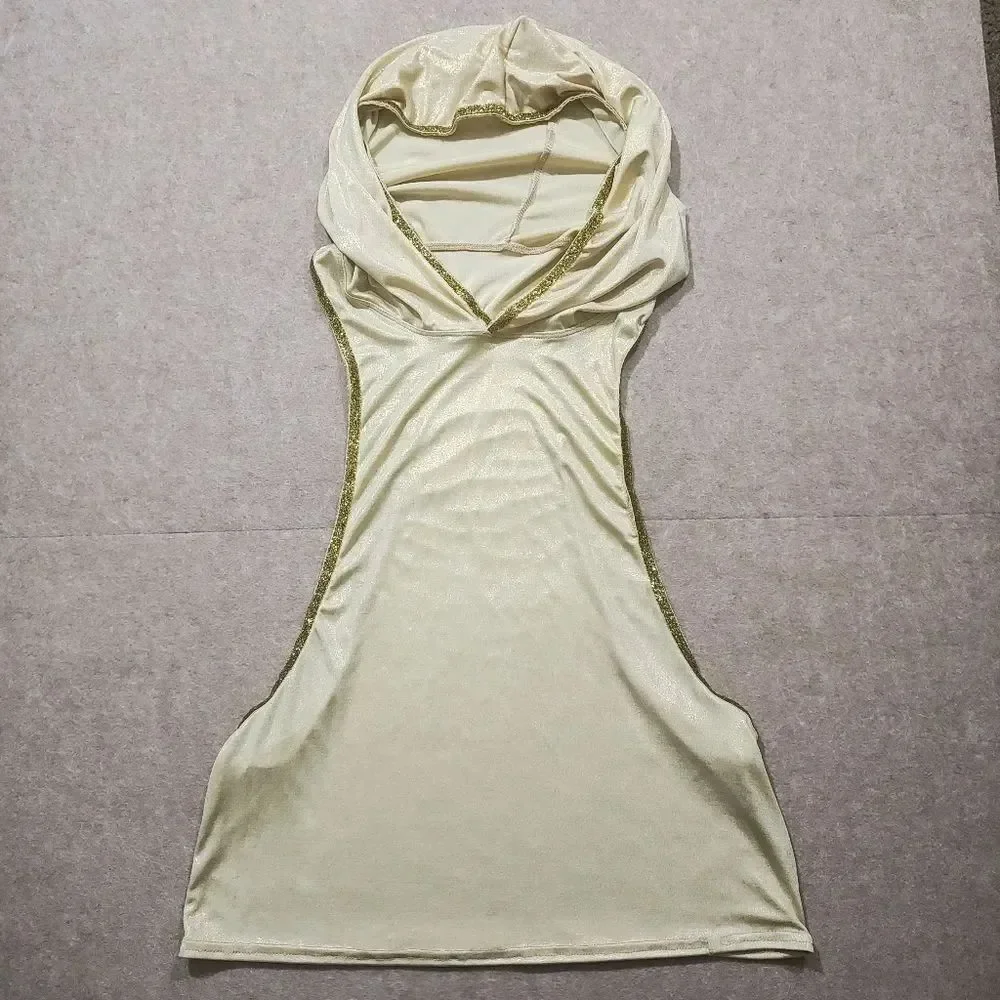 Elegant Gold Men's Brief Hoodie Set #2